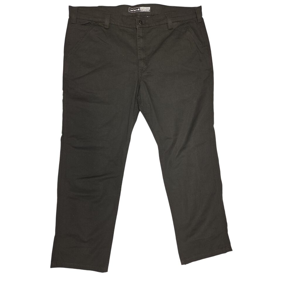 Carhartt Rugged Flex Relaxed Straight Fit Canvas Work Pants Olive Green 40x30